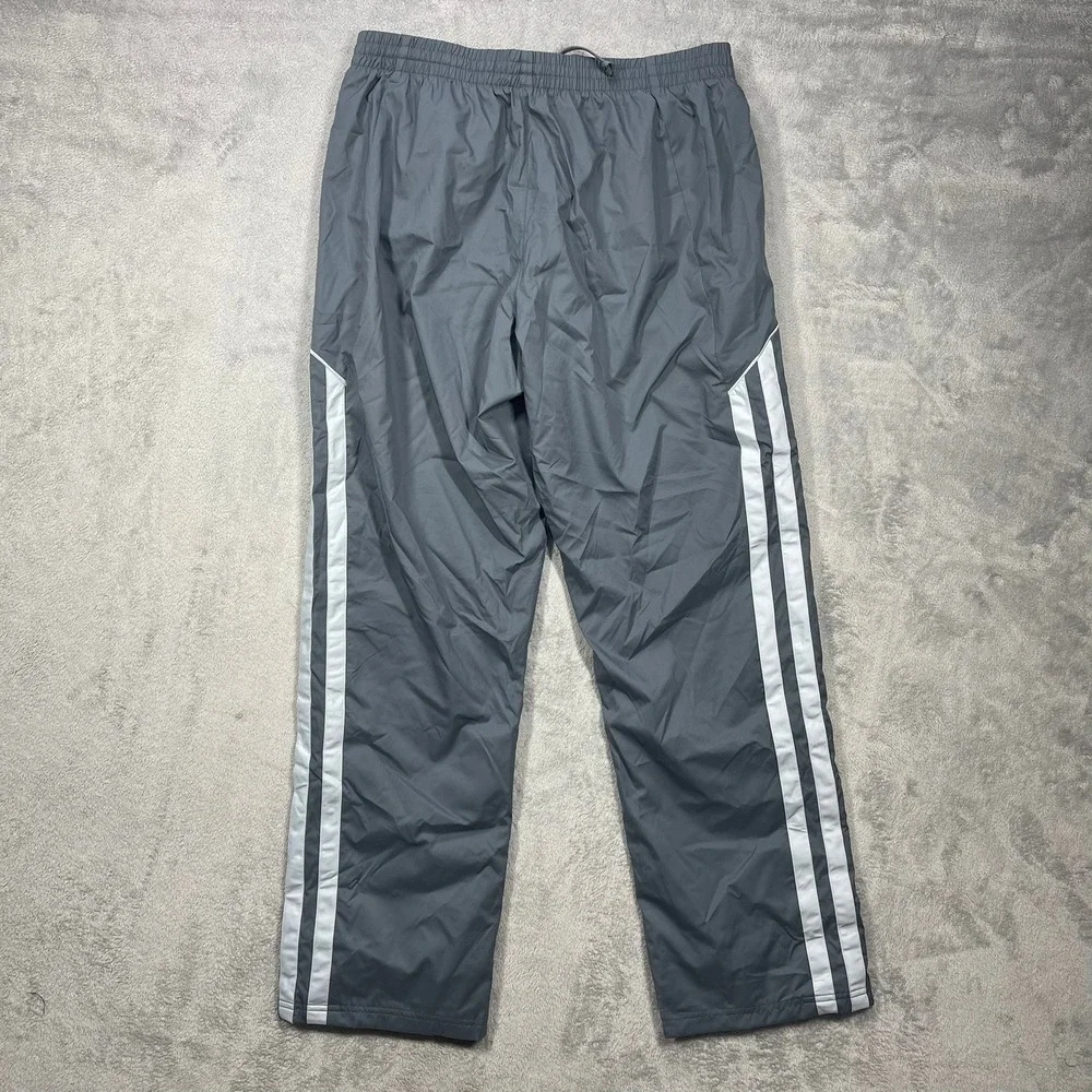 Adidas Performance FatStripes Wv P Pants Mens Large Gray Windbreaker Mesh Lined